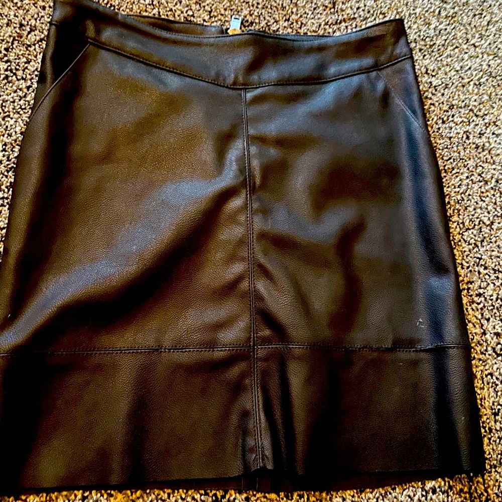 Asos leather skirt